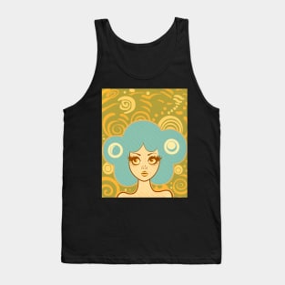 Vintage Art Lady with Big Hair Tank Top